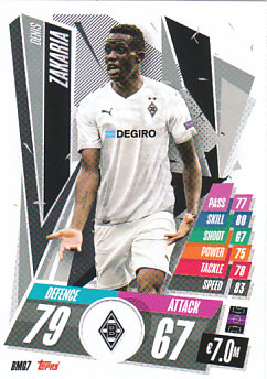 Denis Zakaria Borussia Monchengladbach 2020/21 Topps Match Attax CL #BMG07